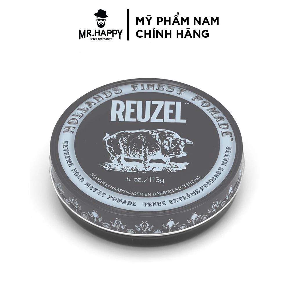 Sáp vuốt tóc Reuzel Extreme Hold Matte Pomade 114g