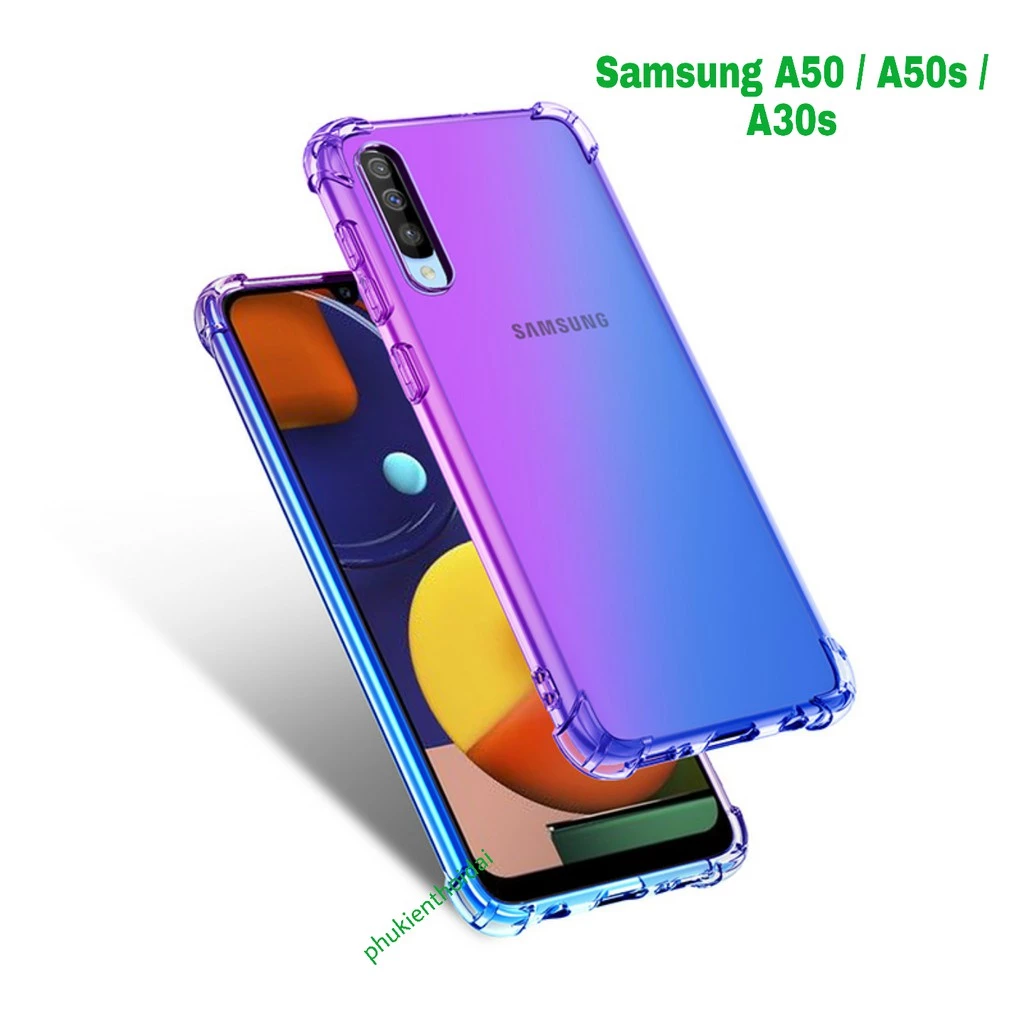 Ốp lưng Samsung A50 / A50s / A30s / A53 5G / A54 5G dẻo TPU chống sốc đa sắc lồi 4 góc cao cấp không ố vàng