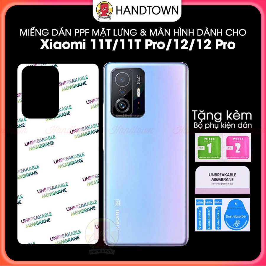 PPF Xiaomi 11T Mi 11T Pro Xiaomi 12 / 12 Pro 5G Cường Lực Dẻo Chống Xước Chống Nước Chống Vân Tự Phục Hồi Handtown