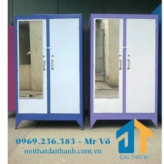 Tủ sắt quần áo giá rẻ ngang 90 cao 1m2