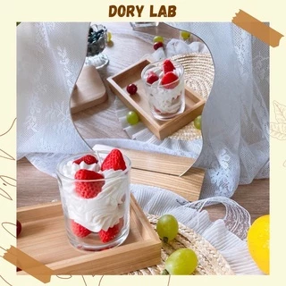 Nến Thơm Ly Tròn Kem Dây Tây Handmade Không Khói Giúp Thư Giãn - Dory Lab