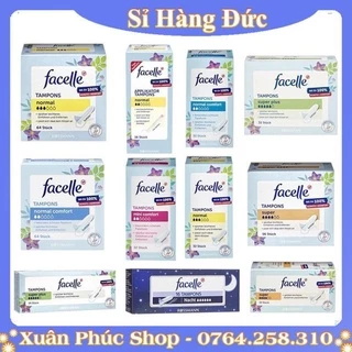 Băng vệ sinh Tampon Facelle đầy đủ size chuẩn Đức - Hàng mới về