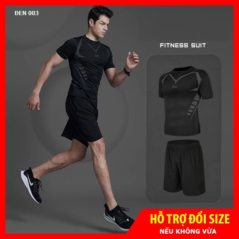 Bộ Đồ Tập GYM Nam Mẫu Mới 2024, Set Quần Áo Thể Thao Tập GYM Nam Loại Đẹp