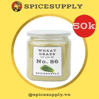Wheat Grass - Bột Cỏ Lúa Mỳ SPICESUPPLY Việt Nam nguyên chất thải độc cơ thể, kiềm hóa chống lão hóa Hũ 50g