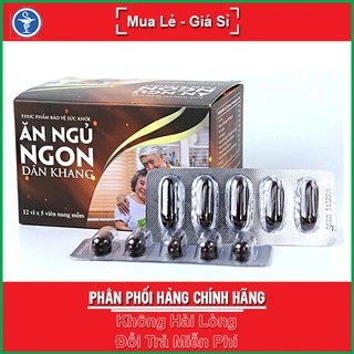 Viên Uống Ăn Ngủ Ngon Dân Khang 60 Viên - Giúp Cải Thiện Các Biểu Hiện Lo Âu, Căng Thẳng