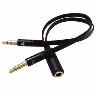 DÂY GỘP 2 JACK 3.5 MICRO + TAI NGHE THÀNH 1 LỖ CẮM JACK 3.5 LY và Cáp gộp audio và mic 3.5mm Jack gộp tai nghe 3.5