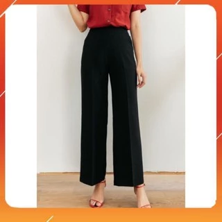 Quần Culottes dáng dài cạp khóa chìm