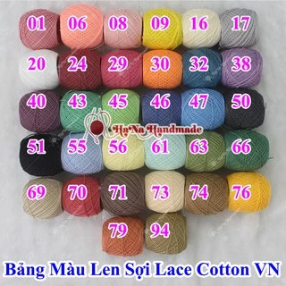 Sợi lace cotton 50gram/cuộn