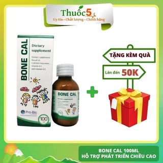 Siro Bone Cal 100ml Giúp Tăng Cường Hấp Thụ Canxi Xương, Răng Chắc Khỏe, Phát Triển Chiều Cao Lọ 100ml