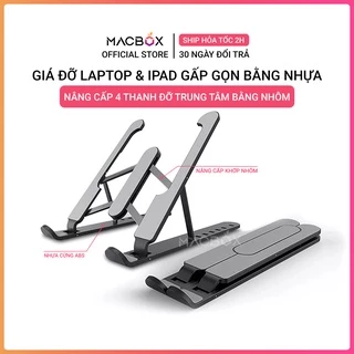 Giá đỡ LAPTOP, MACBOOK, IPAD bằng Nhựa - Đế tản nhiệt kê laptop có thể điều chỉnh được độ cao