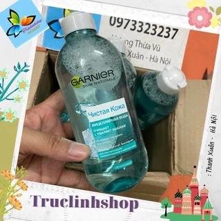 Nước tẩy trang Micellar 400ml Nga cho da dầu da mụn