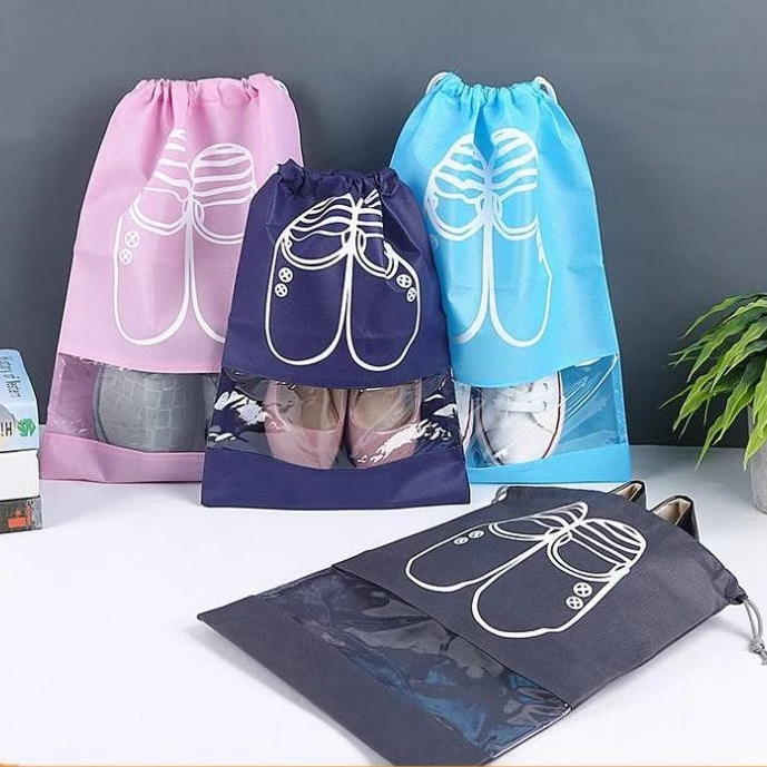 Túi Đựng Giày Hoạ Tiết Chống Bẩn Đi Du Lịch Tiện Lợi P04 (Combo 5 cái)