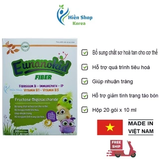 Men tiêu hoá cho bé Eunanokid Fiber bổ sung chất xơ ,hỗ trợ tiêu hoá, giúp nhuận tràng,  giảm tình trạng táo bón