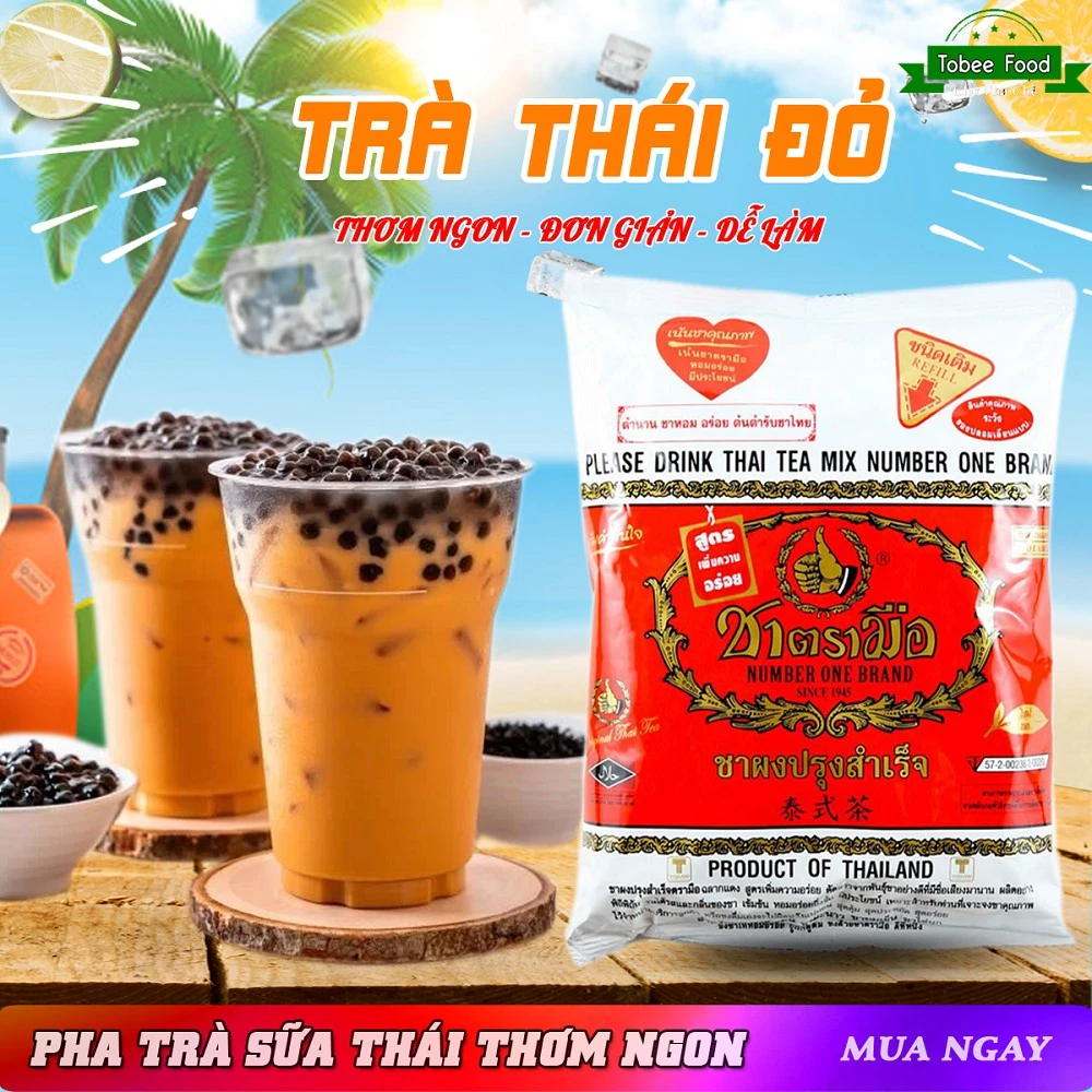 TRÀ THÁI ĐỎ 400 GR-Nguyên Liệu Pha Trà Sữa Thái Thơm Mát Đặc trưng