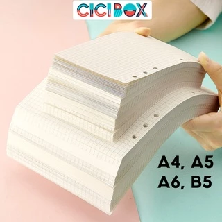 Ruột sổ còng A4 A5 A6 B5 giấy refill Sổ planner bullet journal CICIBOX