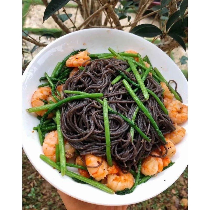 500g Bún/Phở gạo lứt đen nguyên cám healthy ăn kiêng, tiểu đường
