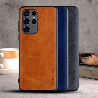 Ốp Lưng Điện Thoại Samsung Galaxy S22 Ultra Plus 5G coque Sang Trọng Da Vintage Da capa Dành Cho Samsung Galaxy S22 Ultra Plus 5G case funda