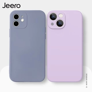 Ốp lưng JEERO HFE07 silicon mềm viền vuông thích hợp cho iPhone 13 12 11 Pro Max SE 2020 X XR XS 8 7 6S 6 Plus