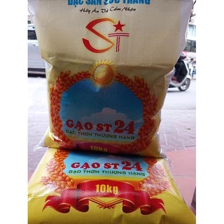 Gạo ST24 đặc sản Sóc Trăng, túi 10kg ( Shop mới giảm giá sâu cho khách)