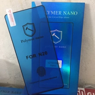 Kính Full màn dẻo Nano Polymer cho Samsung Note 20 có cảm biến Vân tay