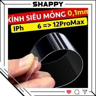 [MUA 1 TẶNG 1] Kính Cường Lực IPhone Siêu Mỏng 0.1MM Không Viền