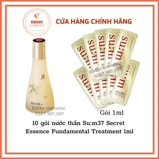 10 gói nước thần Su:m37 Secret Essence Fundamental Treatment 1ml