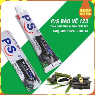 Kem đánh răng PS 123 than hoạt tính và tinh chất tre 180g