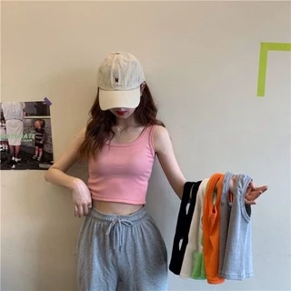 Áo Ba Lỗ Croptop Nữ⚡GIÁ RẺ ⚡Dáng Áo 3 Lỗ Ôm Chất Liệu Thun Cotton 100% Co Dãn Mạnh Dvin_fashion