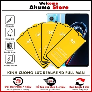 Cường lực Realme 9 Pro+ 9i 8i 5 5i 5s 2 Pro Q5 Pro Q3 Pro Q 6 Pro 6s 6i 7i 7 Pro 8 Pro GT 2 Pro Neo 2T Flash Kính [9D]