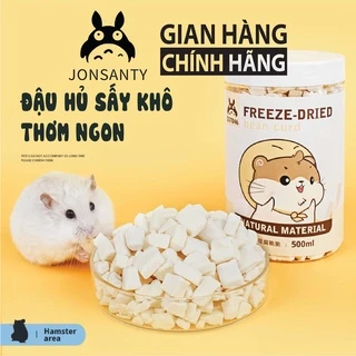 Đậu hũ sấy lạnh cho sóc bay, hamster, nhím, sóc, snack cho thú cưng thương hiệu JONSANTY hộp 550ML snack cho thú cưng