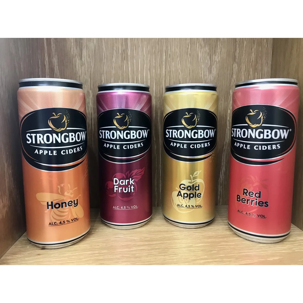 [ GIÁ RẺ NHẤT] STRONGBOW nước táo lên men 4 vị ( Lon 330ml)