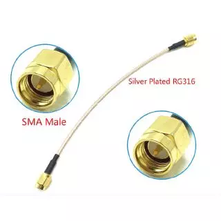 Cáp kết nối mạ bạc RF SMA đầu cắm sang SMA SMA-JJ RG316