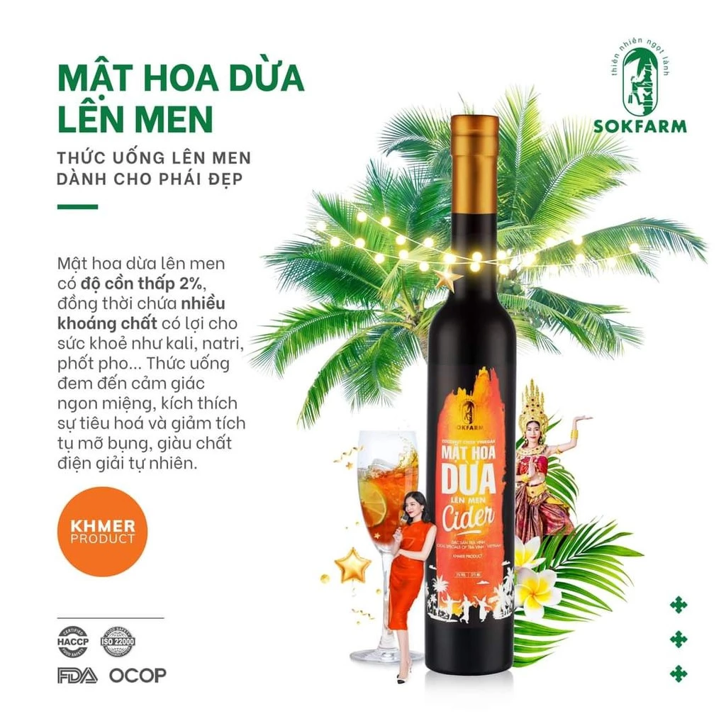 Mật Hoa Dừa Lên Men Cider 375ml