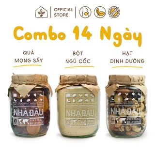 Combo Dinh Dưỡng 14 Ngày Cho Mẹ Bầu: Mixnuts 5 Siêu Hạt, Bột Ngũ Cốc, Mixfruits Sấy Dẻo | Nhà Đậu