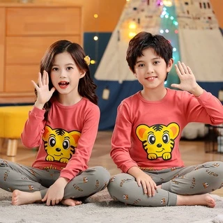 Bộ Đồ Ngủ Trẻ Em Vải Cotton In Hình Động Vật Hoạt Hình Thời Trang Mới