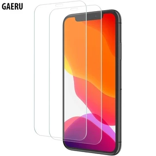 Kính cường lực GAERU cho iPhone XS/ 11 PRO không viền đen trong suốt chống xước phủ nano chống vân tay độ cứng cao 9h