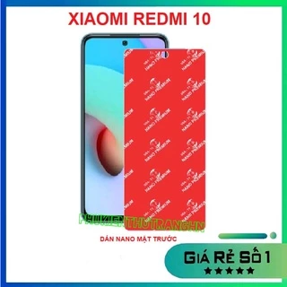 Dán cường lực nano dẻo Nano Xiaomi 13T 13T Pro Redmi 10  mặt trước trong suốt chống va đập full màn 98%