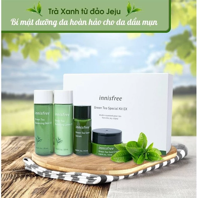 Set dưỡng trà xanh mini Innisfree Green Tea Special Kit EX