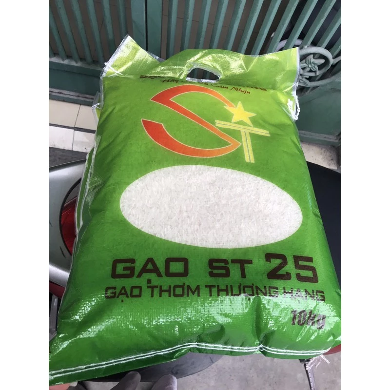 Gạo ST25 xuất khẩu túi 10kg (Hàng chất lượng,đạt tiêu chuẩn)