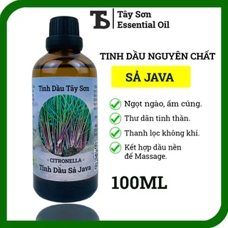 Lọ 100ML Tinh Dầu Sả Java Tự Nhiên Nguyên Chất Khử Khuẩn Thơm Phòng Đuổi Muỗi Hiệu Quả