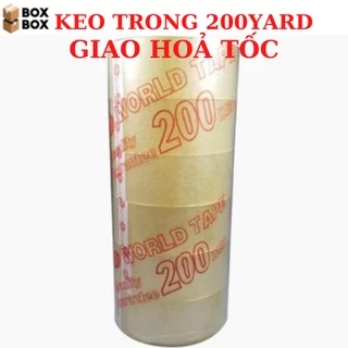 Băng Keo Dán Thùng Dán Hộp 200YARD giá rẻ tận xưởng giao hỏa tốc nhận hàng ngay