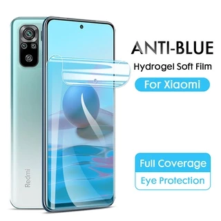 Che đậy hoàn toàn Chống ánh sáng xanh Phim Hydrogel mềm Bảo vệ màn hình cho Xiaomi Redmi Note 14 13 13T 13C 12 12T 12C 12s 11T 10T 9T 11 11S 10 10s 9 9s 8 7 Poco F5 F2 F3 X3 X4 GT M3 M4 K20 K30 Pro Max Lite 9T 9A 9C 8A 7A C65 C61 X6 M5