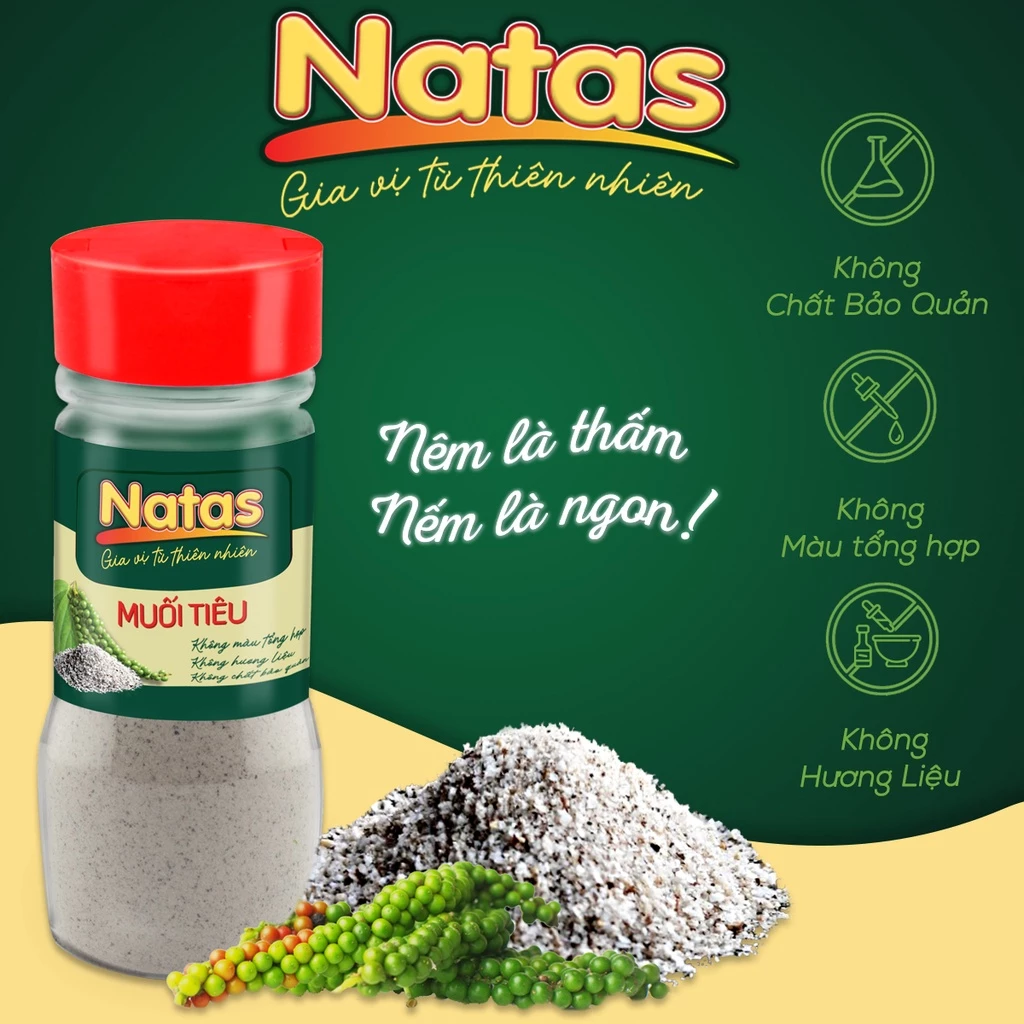 Muối tiêu Natas Hũ 100g