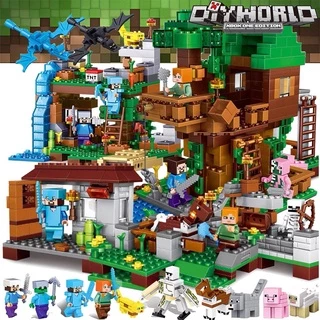 (Mới) Lego Minecraft My World Treo Series Minifigures Bộ Khối Xây Dựng Đồ Chơi Cho Trẻ Em Quà Tặng