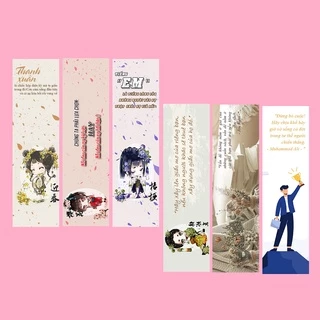 1 bookmark kẹp sách Bizbooks hình Chibi Kute, tặng kèm câu nói của những người nổi tiếng (giao mẫu ngẫu nhiên)