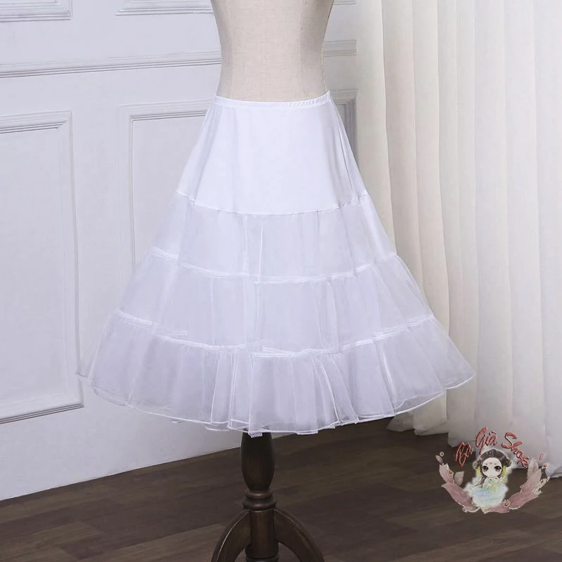 Chân váy xòe tùng phồng váy lót cho trang phục váy xòe