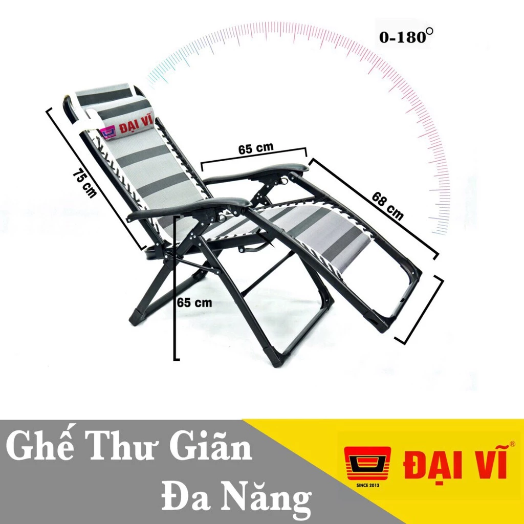 (BH 1ĐỔI1) Giường ghế xếp đa năng gấp gọn thư giãn cao cấp Đại Vĩ