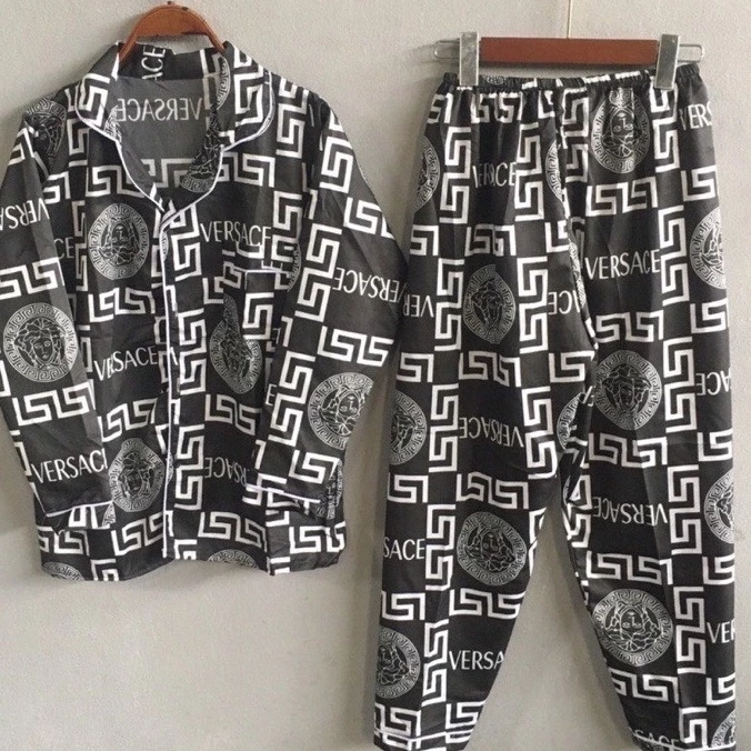 💝 SIÊU SALE FOR MEN 💝 Bộ DD Đồ Ngủ Dài Tay Chất Kate Bộ Pijama Dài Tay Phù Hợp Cả Nam Và Nữ Siêu HoP09
