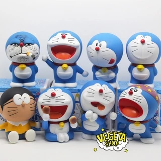Mô hình mèo ú Doraemon Doremon Nobita đa sắc thái trang trí nhà cửa, bàn làm việc bàn học, tủ sách, taplo ô tô, quà tặng