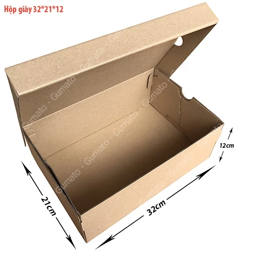 Combo 20 Hộp Giày 32x21x12 Cm, Thùng Hộp Carton Đựng Giày Dép